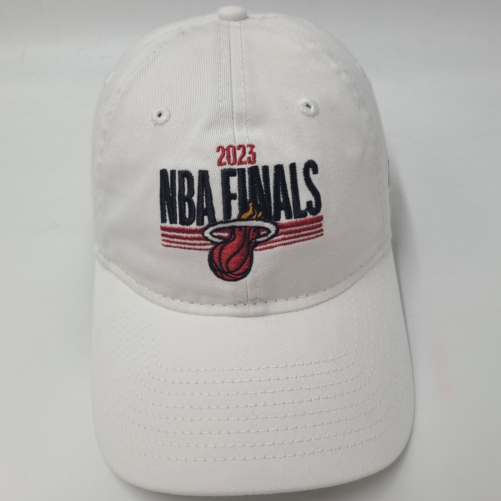 Miami Heat Hat Strapback New Era 9Twenty White NBA Finals 2023 Basketball Men